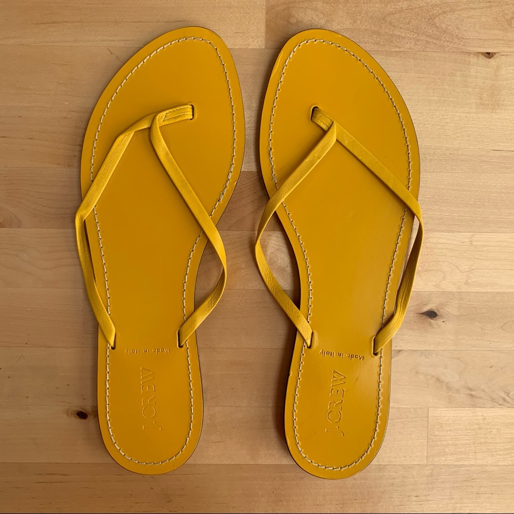 NWOT J. Crew Full-Color Leather Capri Sandals